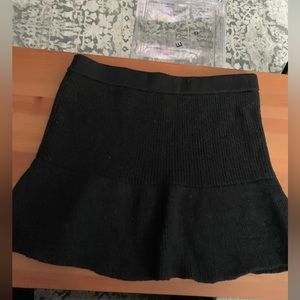 Babaton knit black skirt
